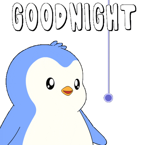 Good Night Dark Sticker by Pudgy Memez