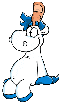 Fun Cartoon Sticker by Stinkefingereinhorn