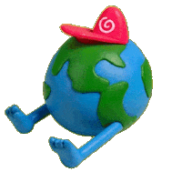 World Earth Sticker by Juan Billy