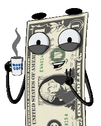 One Dollar Coffee Sticker