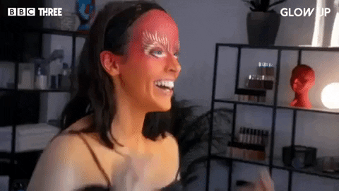 Glow Up Make-Up GIF by BBC Three