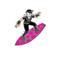 Waves Surfer Sticker by Slam Disques