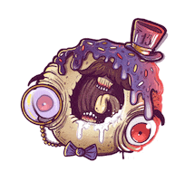 donut sugar Sticker