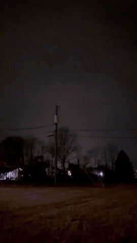 'Beautiful Bright Bolt' of Lightning Illuminates Central Ohio's Night Sky