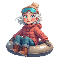 Winter Snowing Sticker