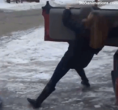 snow fails GIF