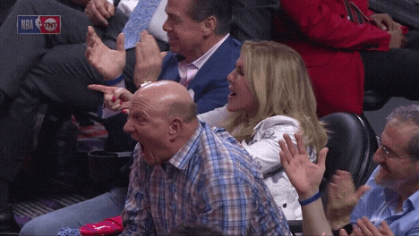 Yelling Steve Ballmer GIF by LA Clippers