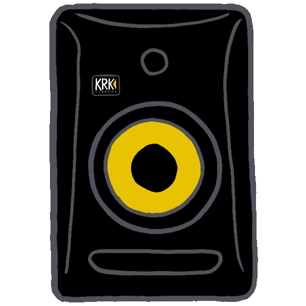 KRKMusic sound on krk drop the beat make music Sticker