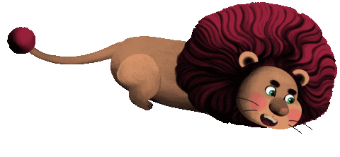 Roaring Lion King Sticker by Truth and Tales