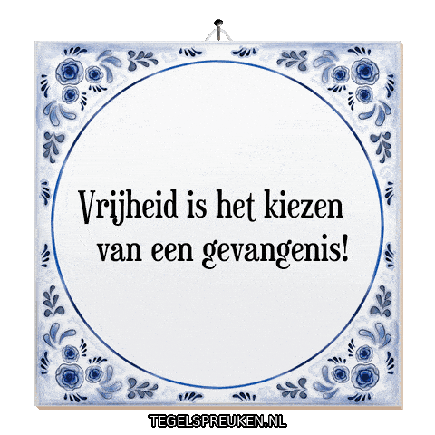 Humor Wijsheid Sticker by Tegelspreuken.nl