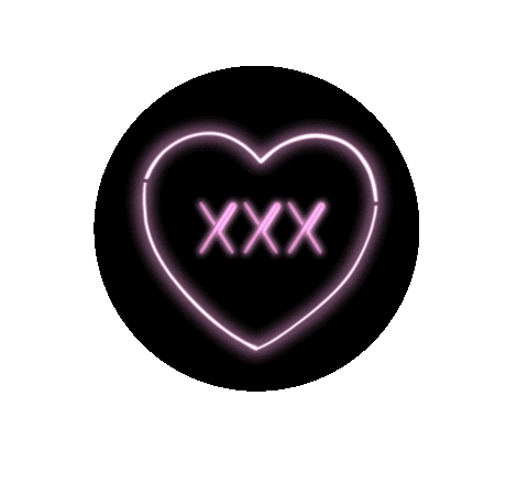Kisses Neon Sign Sticker by Trés She