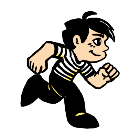 Jorake giphyupload run running boy Sticker