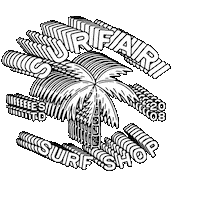 SurfariSurfShop surf surfing palmtree palme Sticker
