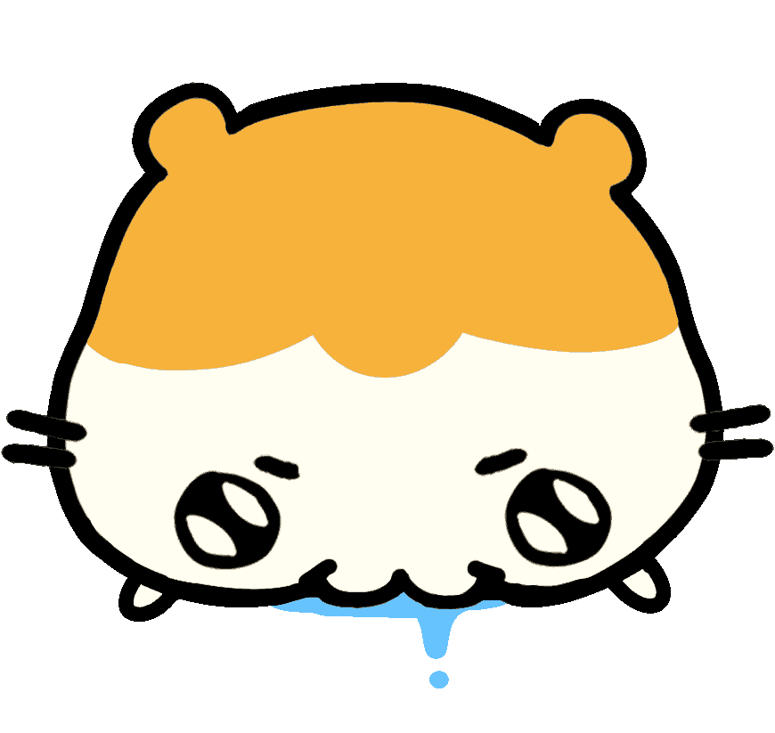 Hamster Eating Sticker