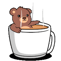 Good Morning Coffee Sticker by BEARISH