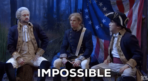 jabbatheputter giphygifgrabber snl impossible george washington GIF