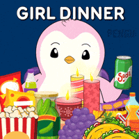 Diet Coke Popcorn GIF by Pudgy Penguins