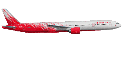 Airplane Takeoff Sticker by Rossiya Airlines