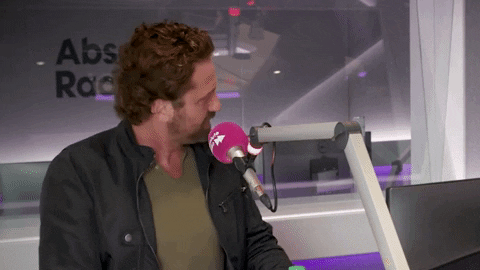 Gerard Butler What GIF by AbsoluteRadio