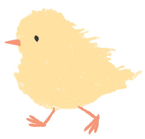 Bird Chicken Sticker by Meri Meri