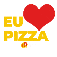 kabanapizzaria love heart pizza amo Sticker
