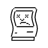 errornogo sad apple mac error Sticker