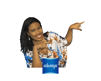 dianecaroline apontandoprolado Sticker by Always Brasil