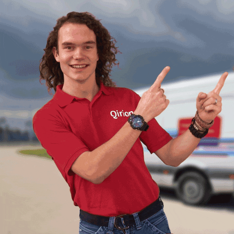 Qirion pointing left wijzen rechts GIF
