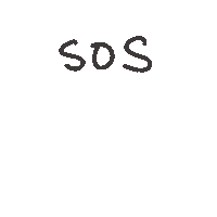 Sos Help Sticker