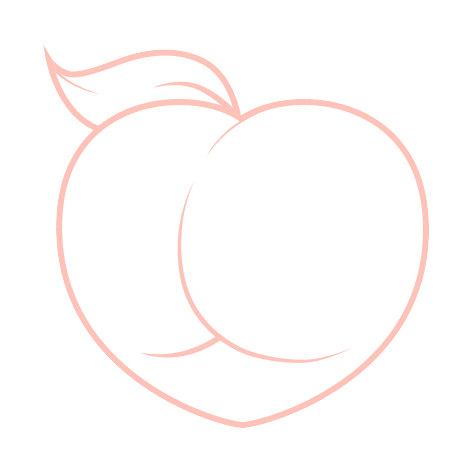 Peach Nonsurgical Sticker by Brazilian Booty Lift