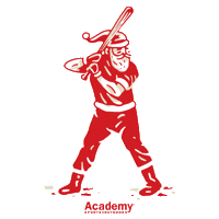 academyso sports christmas baseball holiday Sticker