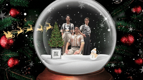 Merry Christmas Snow GIF