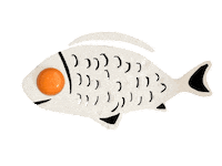 fish eggs Sticker by The Eggshibit