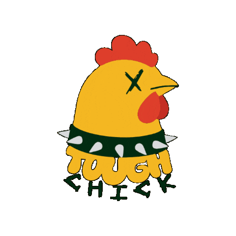 Chicken Sticker by kingmonster