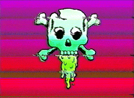 markvomit glitch skull sick slime GIF