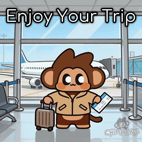 See Ya Travel GIF by Chimpers