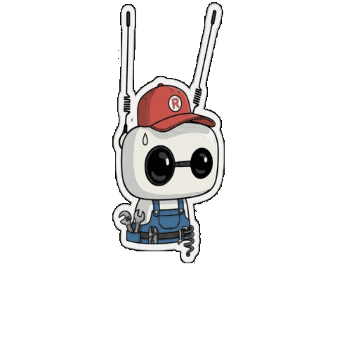 Robot Bouncing Sticker by pollenrobotics