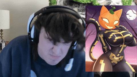 Cat Girl Pumpkin GIF