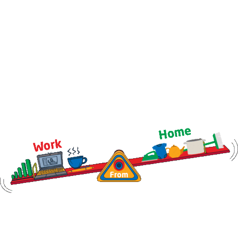 Working Work From Home Sticker by Hindustan Coca-Cola Beverages Pvt Ltd