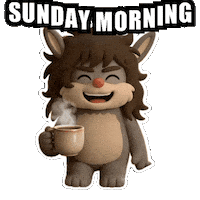 Happy Sunday Morning Sticker