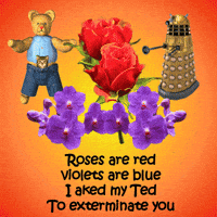 Red Roses Dalek GIF