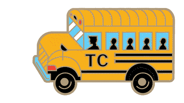 Teachers College Bus Sticker by Teachers College, Columbia University