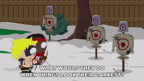 token black warrior GIF by South Park 