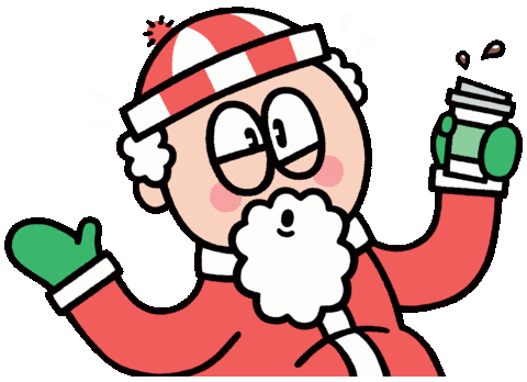 Christmas Santa Sticker by T. L. McBeth