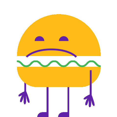 Burger Emotion Sticker by LightsON