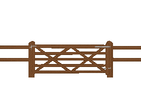DeSutterNaturally gates sutter fences de sutter Sticker