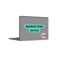 emilybezakwrites ebw emily bezak writes emily bezak marketers in pjs Sticker