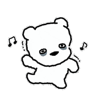dalgureum_official dance crazy tired bear Sticker