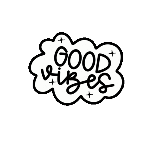 Good Vibes Friends Sticker by Poptimism Art and Lettering
