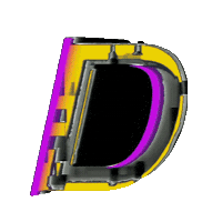 Glitch D Sticker by #BASILIO